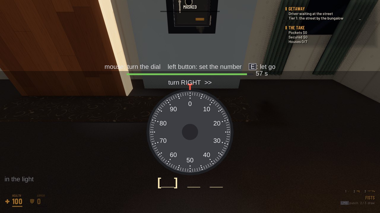 CriminalScum in-game screenshot: Cracking the hidden safe